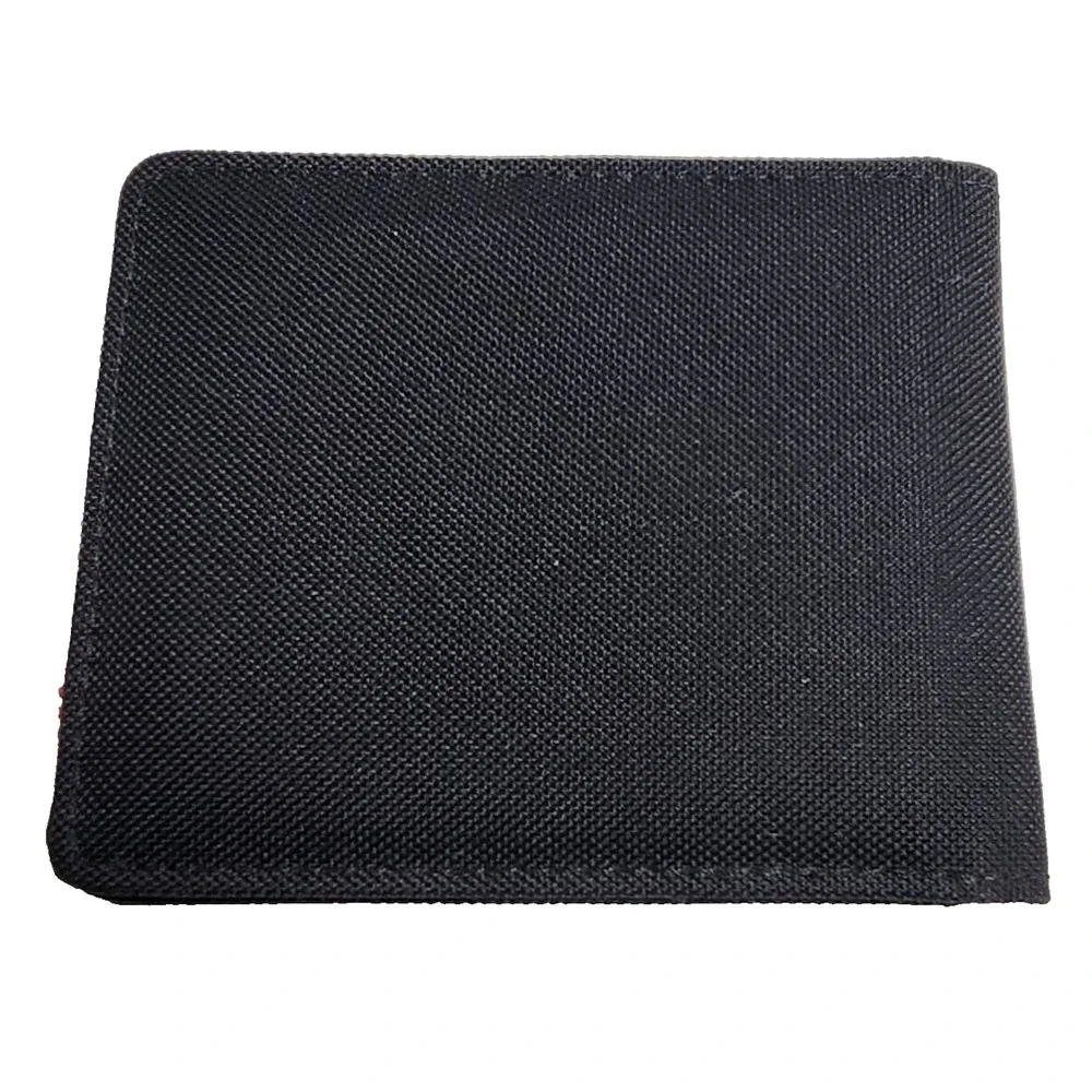 New Herschel Supply Designer Men's Street Style Logo Bi Fold Wallet Black